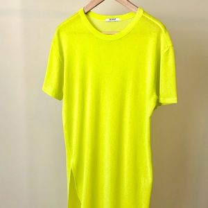Sheer Lime Green Tunic Tee